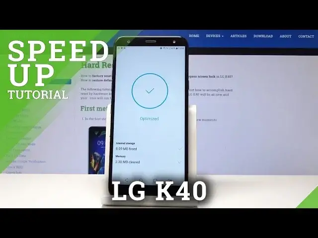 'Video thumbnail for How to Optimize LG K40 - Speed Up System'