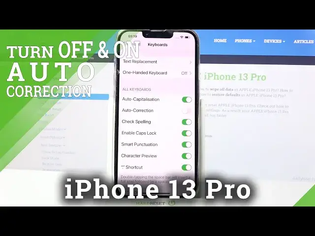 'Video thumbnail for How to Enter Text Correction Options on iPhone 13 Pro – Manage Text Correction'