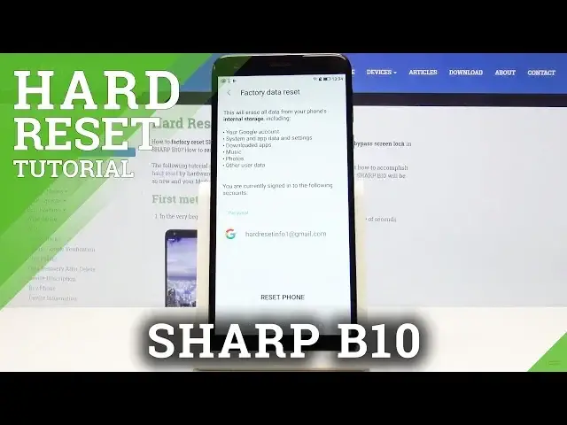 Video thumbnail for How to Factory Reset Data on SHARP B10 - Erase All Data