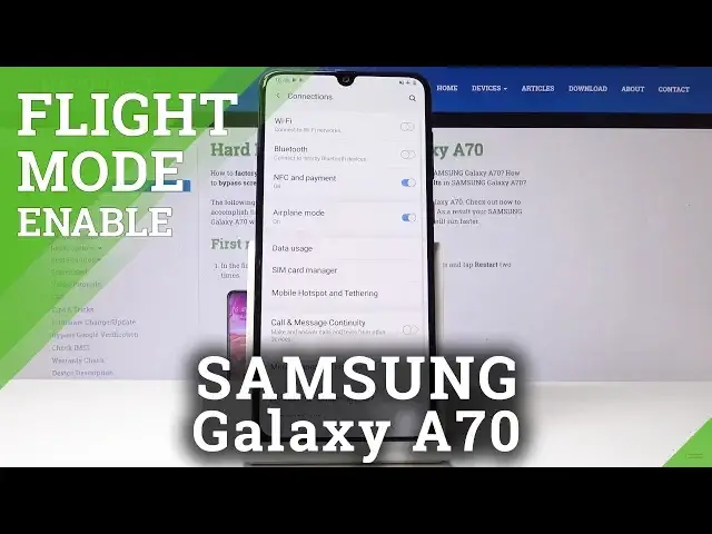 Video thumbnail for How to Enable Flight Mode in SAMSUNG Galaxy A70 - Enable / Disable Airplane Mode