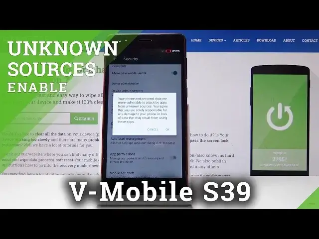 Video thumbnail for How to Enable Unknown Sources in V-Mobile S39 - Install Unknown Apps