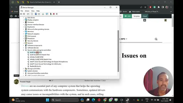 Video thumbnail for How to Roll Back Any Driver to Fix Issues on Windows 11 or 10 | GrowUpWindows