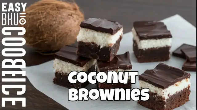 'Video thumbnail for Easy Coconut Brownies Recipe, Chewy, Fudgy & Delicious'