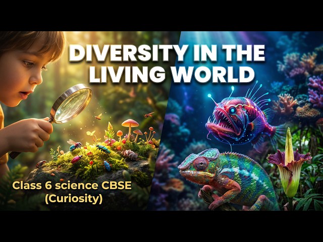 Video thumbnail for Diversity in the living world | CBSE | Class 6 science curiosity