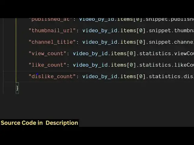 Video thumbnail for Python Youtube Data & Analytics API Script to Get Details of Video & Channel and Save it as JSON