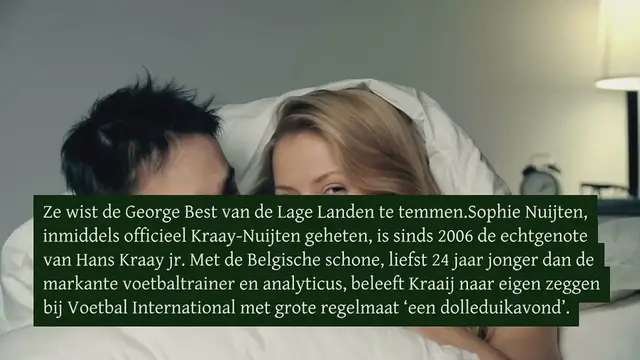 Video thumbnail for SOPHIE NUIJTEN, de vrouw van womanizer HANS KRAAIJ JR: