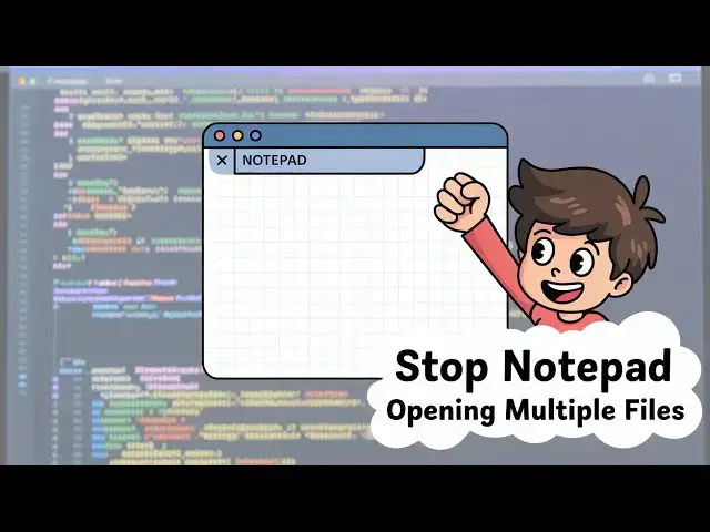 Video thumbnail for How to Stop Notepad From Opening Recent Text Files | Multiple Text Files In Same Window in Windows