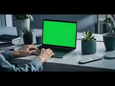 'Video thumbnail for Office Worker Scrolling Touchpad on Green Screen Laptop Close Up'