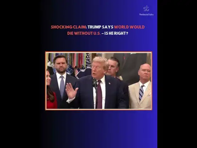 'Video thumbnail for Shocking Claim: Trump Says World Would Die Without U.S. – Is He Right?'