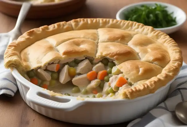 Video thumbnail for Chicken Pot Pie with Biscuits