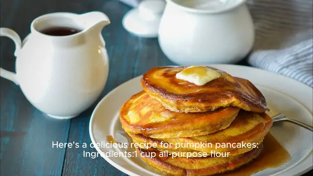 Video thumbnail for Pumpkin pancake recipe