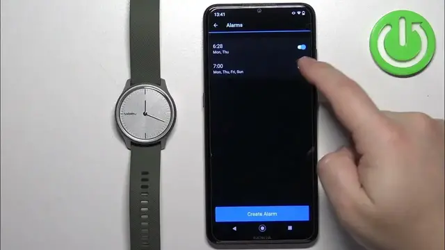 Video thumbnail for How to Set Up Alarm Clock on GARMIN Vivomove Style – Manage Clock Settings