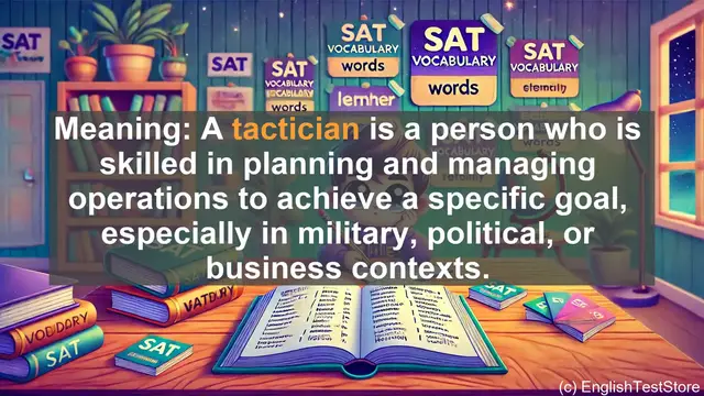 Video thumbnail for 5000 Must Know SAT Vocabulary - What is a Tactician? Understanding the Art of Strategic Planning