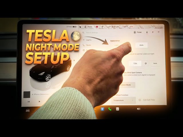 Video thumbnail for Setting Up Your TESLA Display for Night Driving