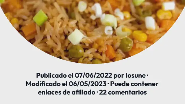 Video thumbnail for Arroz Chino Vegano