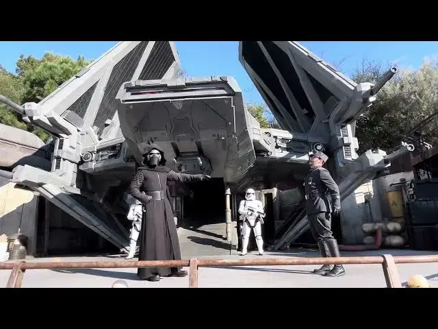 Video thumbnail for Kylo Ren in Star Wars Galaxy's Edge at Disneyland 🌠#disneyland #disney #starwars #batuu #firstorder