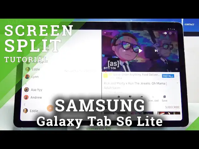 'Video thumbnail for How to Split Screen on SAMSUNG Galaxy Tab S6 Lite – Use Dual Screen'