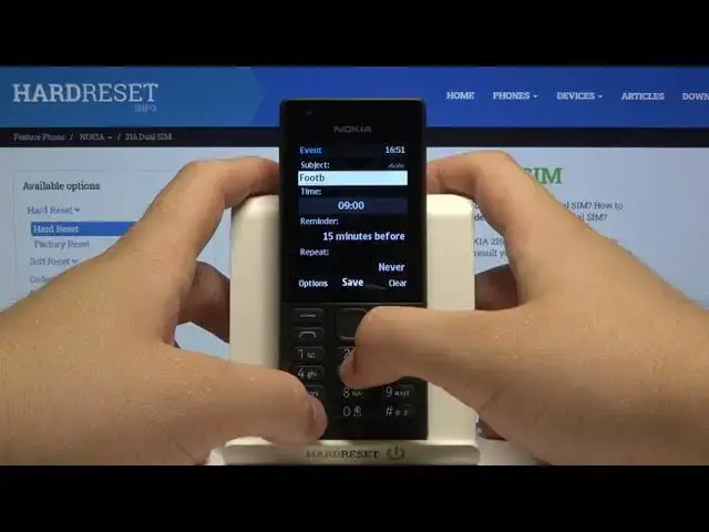 Video thumbnail for How to Add Event to Calendar in NOKIA 216 – Set Reminder