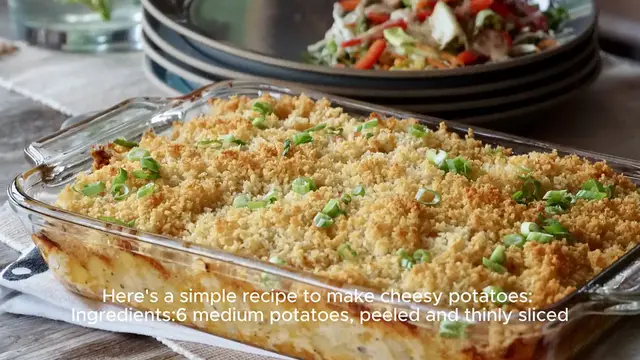 Video thumbnail for Cheesy potatoes recipe