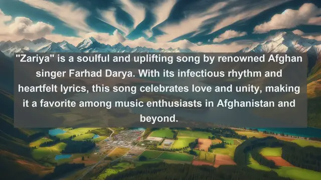 Video thumbnail for Discover the Top 10 Most Beautiful Songs from Afghanistan!