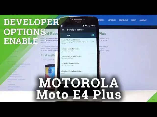 'Video thumbnail for How to Activate Developer Options in MOTOROLA Moto E4 Plus – OEM Unlock & USB Debugging'