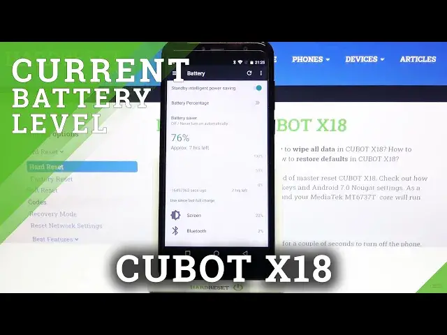'Video thumbnail for How to Show Battery Percentage on CUBOT X18 – Show Battery Level'
