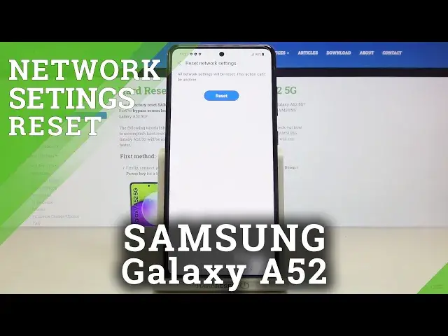 'Video thumbnail for How to Reset Network Settings in SAMSUNG Galaxy A52 – Restore Network Defaults'