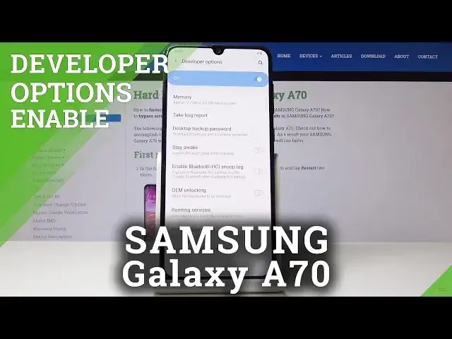 Video thumbnail for How to Use Developer Options in SAMSUNG Galaxy A70 - Enable Developer Features