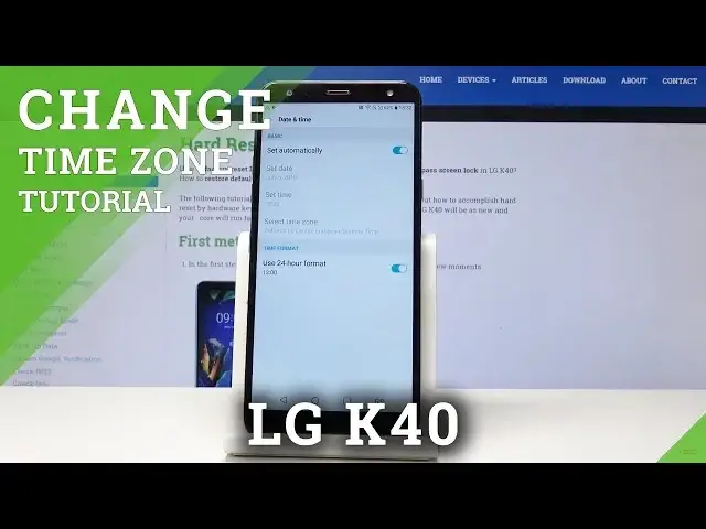 Video thumbnail for How to Change Date & Time in LG K40 - Time Zone Settings