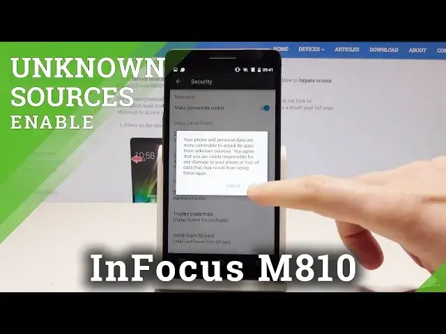 'Video thumbnail for How to Enable Unknown Sources in InFocus M810 - Install Unknown Apps'