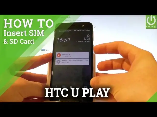 'Video thumbnail for How to Insert Nano SIM & Micro SD in HTC U Play - Install SIM & SD'