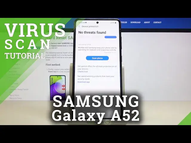 Video thumbnail for Virus Scanning in SAMSUNG Galaxy A52 – Detect Viruses & Malware