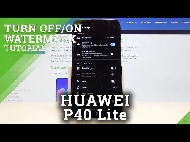 'Video thumbnail for How to Hide Watermark in Camera of Huawei P40 Lite'