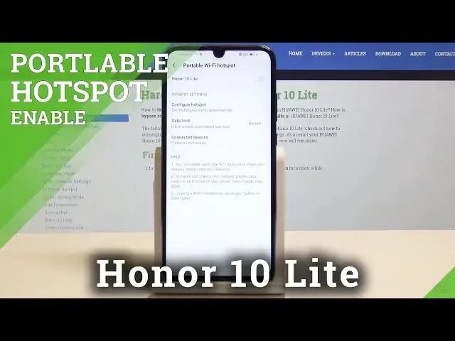 Video thumbnail for How to Enable Portable Hotspot in HUAWEI Honor 10 lite - Network Access Point