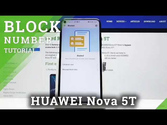 'Video thumbnail for How to Block Number in HUAWEI Nova 5T – Blacklist Tutorial'