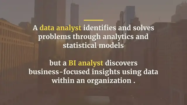 Video thumbnail for Data Analyst VS BI Analyst: 7 Key Differences