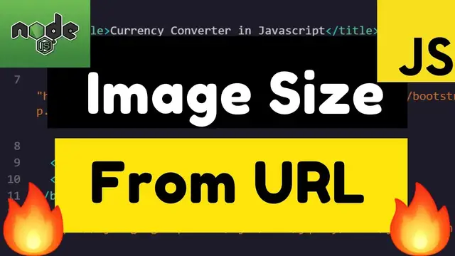 Video thumbnail for Node.js Express App to Find Image Size From URL or From Local Computer Using image-size Library 2020