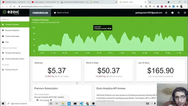 Video thumbnail for My Ezoic Website Latest Traffic Improvement Due to Google Search Algorithm Update on 1st Sep.2021