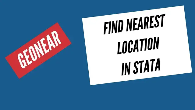 Video thumbnail for How to Find  Nearest City or Location in Stata Using GEONEAR Command