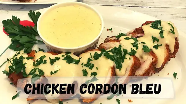 Video thumbnail for Chicken Cordon Bleu with Creamy Dipping Sauce Recipe | Happy Tummy Recipes