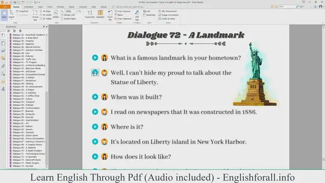 Video thumbnail for English Conversation About A Landmark