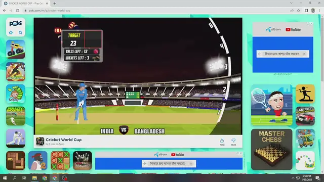 'Video thumbnail for cricket game 2022'
