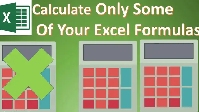 Video thumbnail for Calculate Only Some Of Your Workbook’s Formulas - Excel Tip