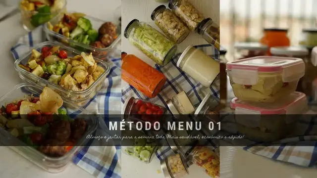 Video thumbnail for Metodo Menu - Almoço e jantar  para a semana toda pronto em poucas horas!