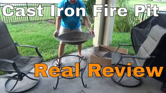 Video thumbnail for Review Cast Iron Fire Pit, Jeep Adventure For Firewood