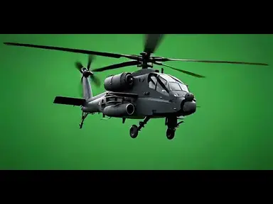 'Video thumbnail for UH 60 Black Hawk Helicopter Rotors Spinning on Green Screen'