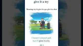 Video thumbnail for Give it a try meaning | give it a try sentences | Common English Idioms #shorts