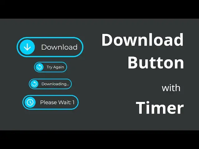 Video thumbnail for How to make download button with timer in HTML, CSS and JavaScript