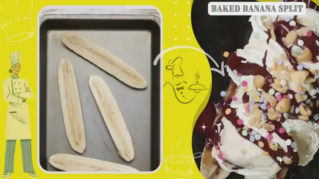 'Video thumbnail for Baked Banana Split'