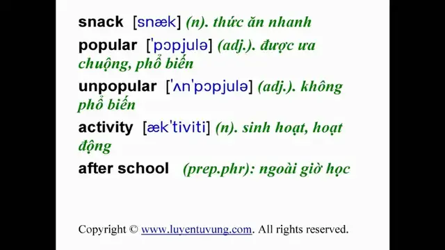 Video thumbnail for Learn English Vocabulary - Grade 7 - Unit 04 - Lesson 01